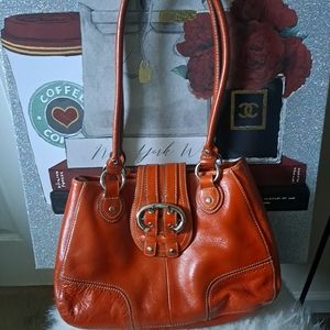 Wilson's Leather Handbag orange